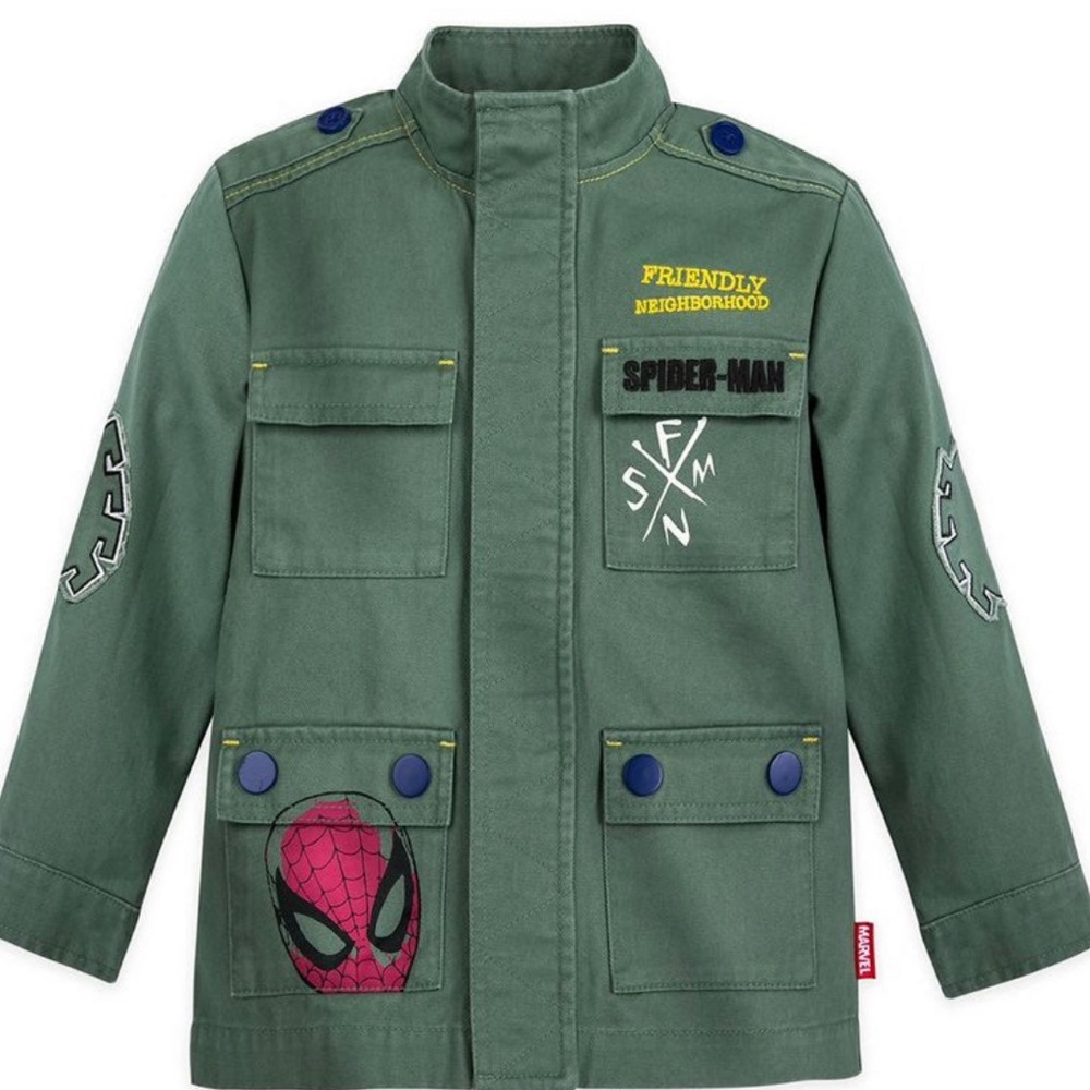 Disney Spider-ManMilitary Style Field Jacket